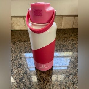 Pink & White Hydroflow Insulated Water Bottle